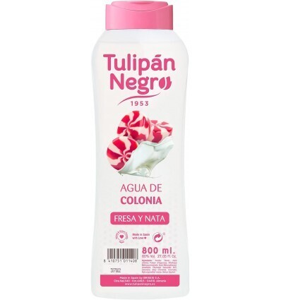 AGUA DE COLONIA FRESA Y NATA 800ML. TULIPAN NEGRO
