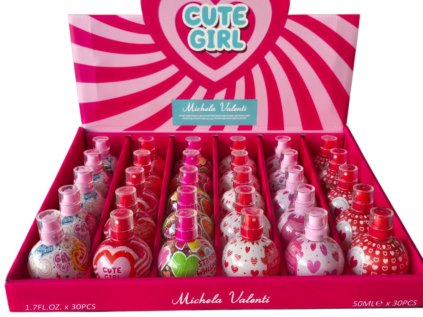 pack 30 pcs EAU DE PARFUM 50ML MICHELA VALENTI