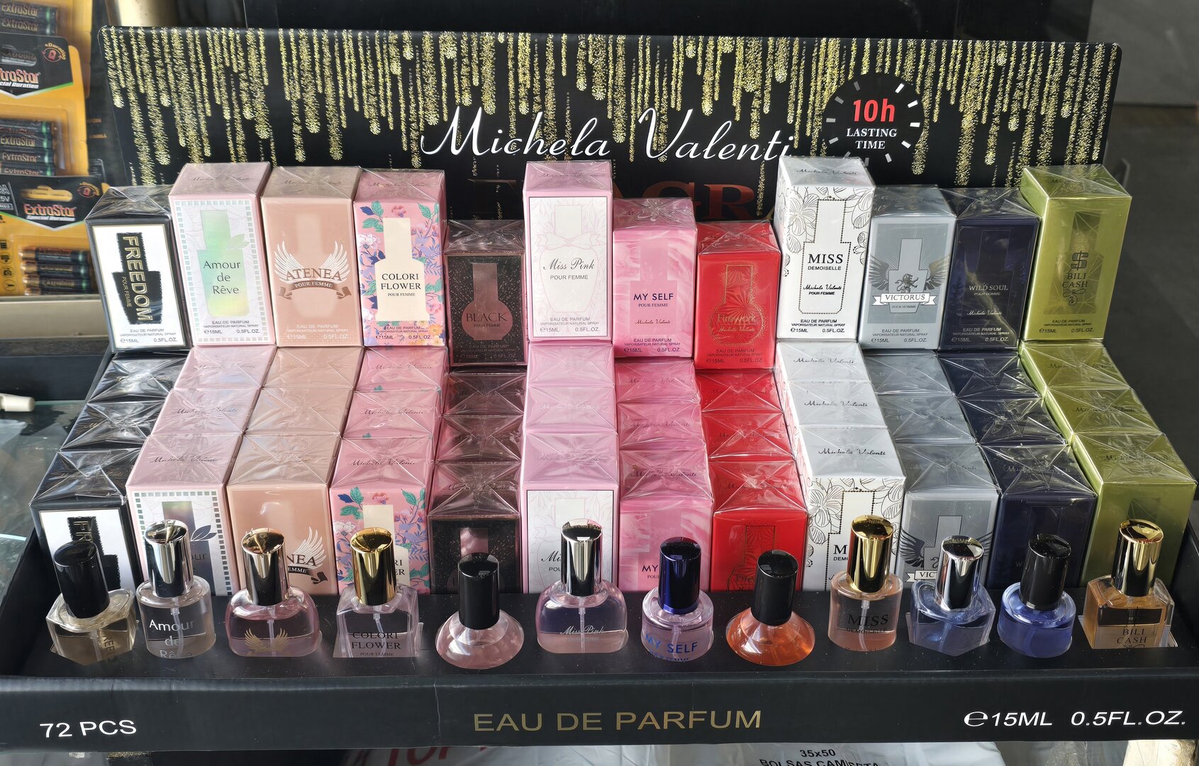 pack 72 pcs EAU DE PARFUM 15ML MICHELA VALENTI