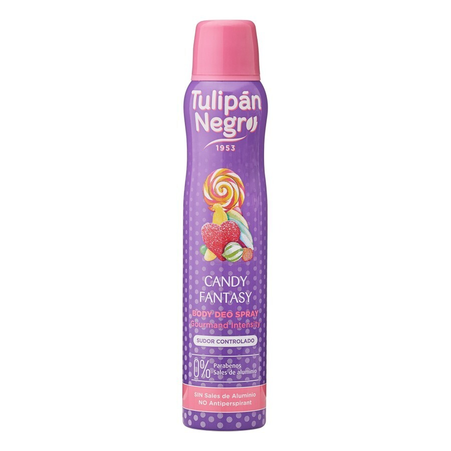 DESODORANTE SPRAY CANDY Y FANTASY 200ML.TULIPAN NEGRO
