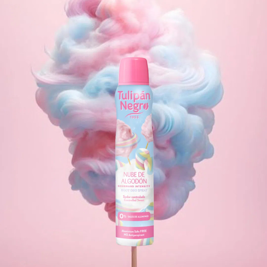 DESODORANTE SPRAY NUBE DE ALGODON 200ML.TULIPAN NEGRO