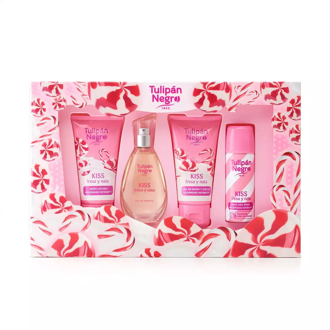 SET FRESA Y NATA TULIPAN NEGRO