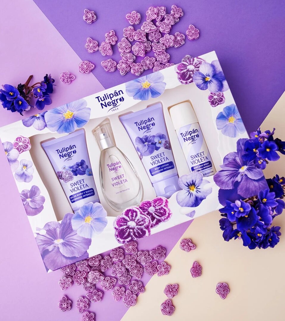 SET COCO SWEET VIOLETA TULIPAN NEGRO