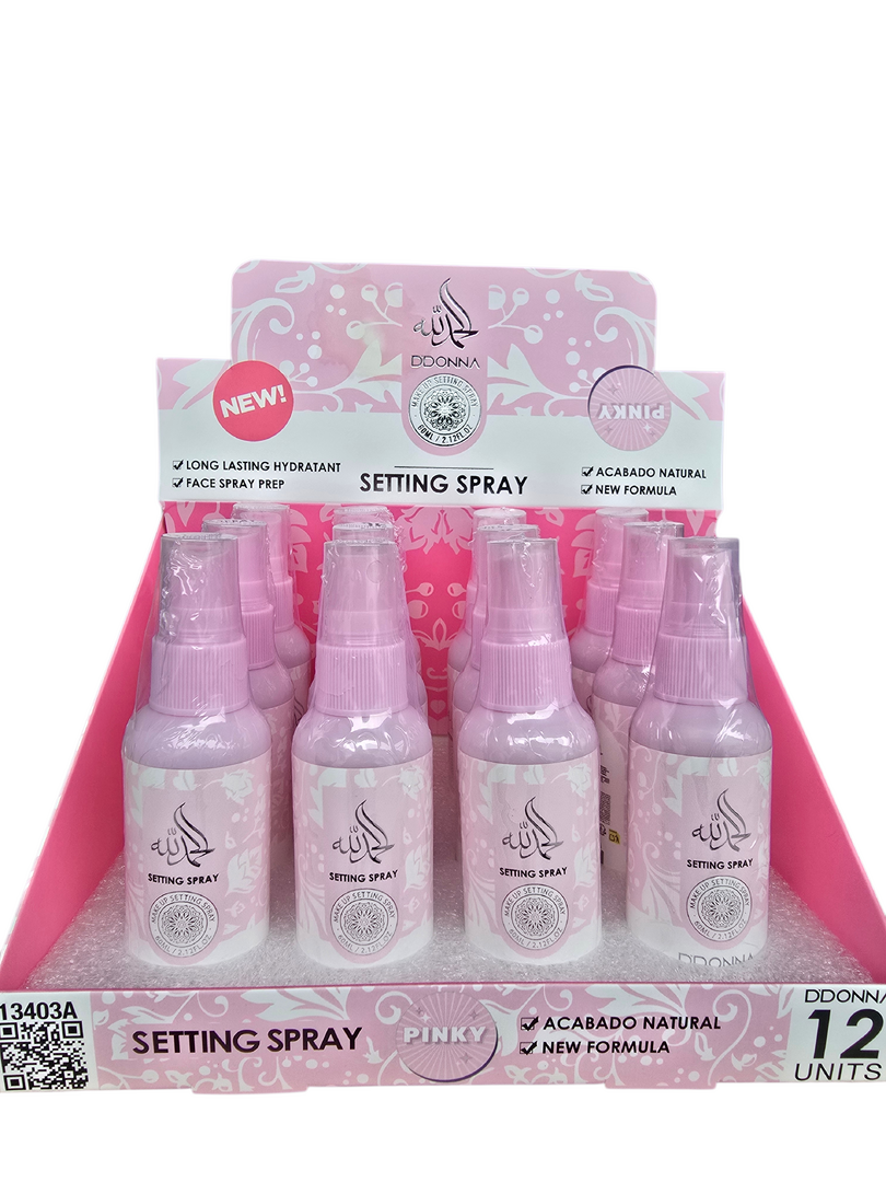 SPRAY FIJADOR DE PAQUILLAJE PACK 12 DDONNA