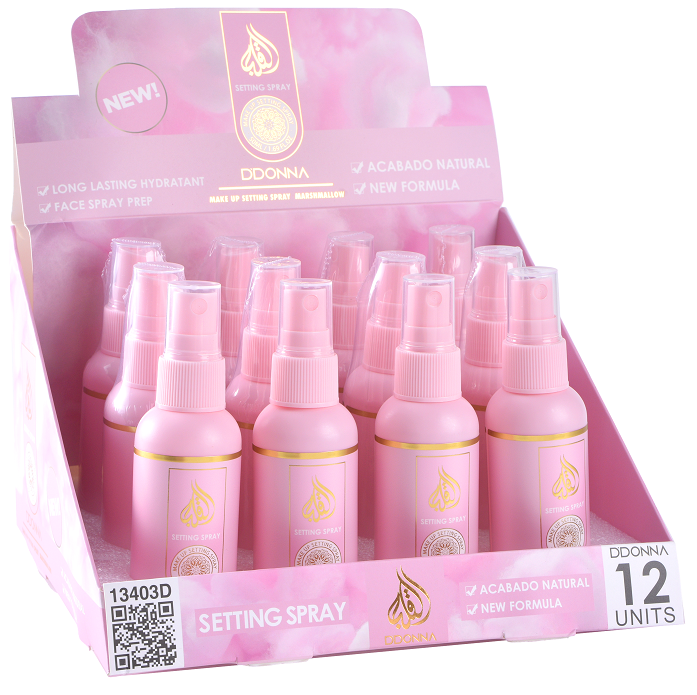 SPRAY FIJADOR DE PAQUILLAJE PACK 12 DDONNA