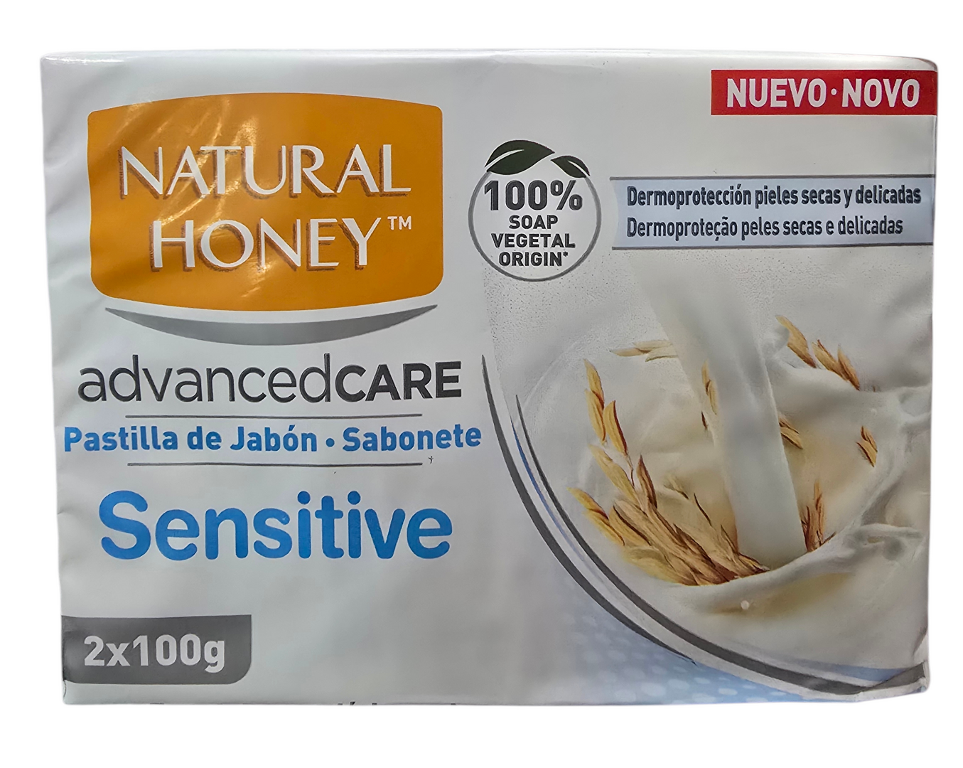 NATURAL HONEY PASTILLA JABON SENSITIVE 2X100 GR