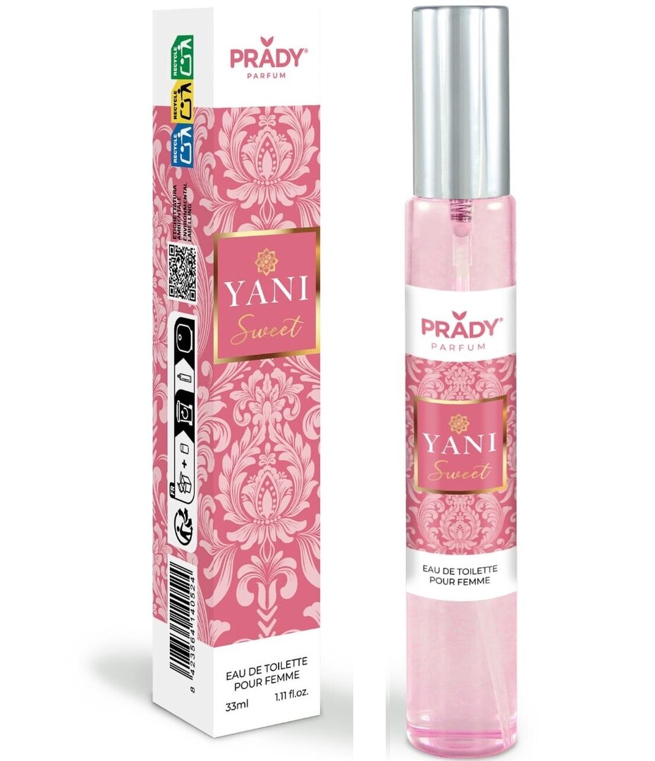 eau de toilette femme 33ml PRADY yani sweet