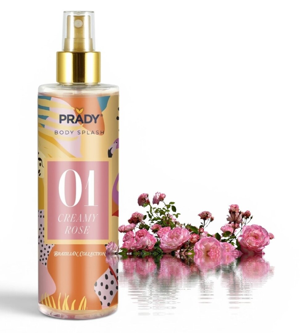 BODY SPLASH CREAMY ROSE 250ML. PRADY