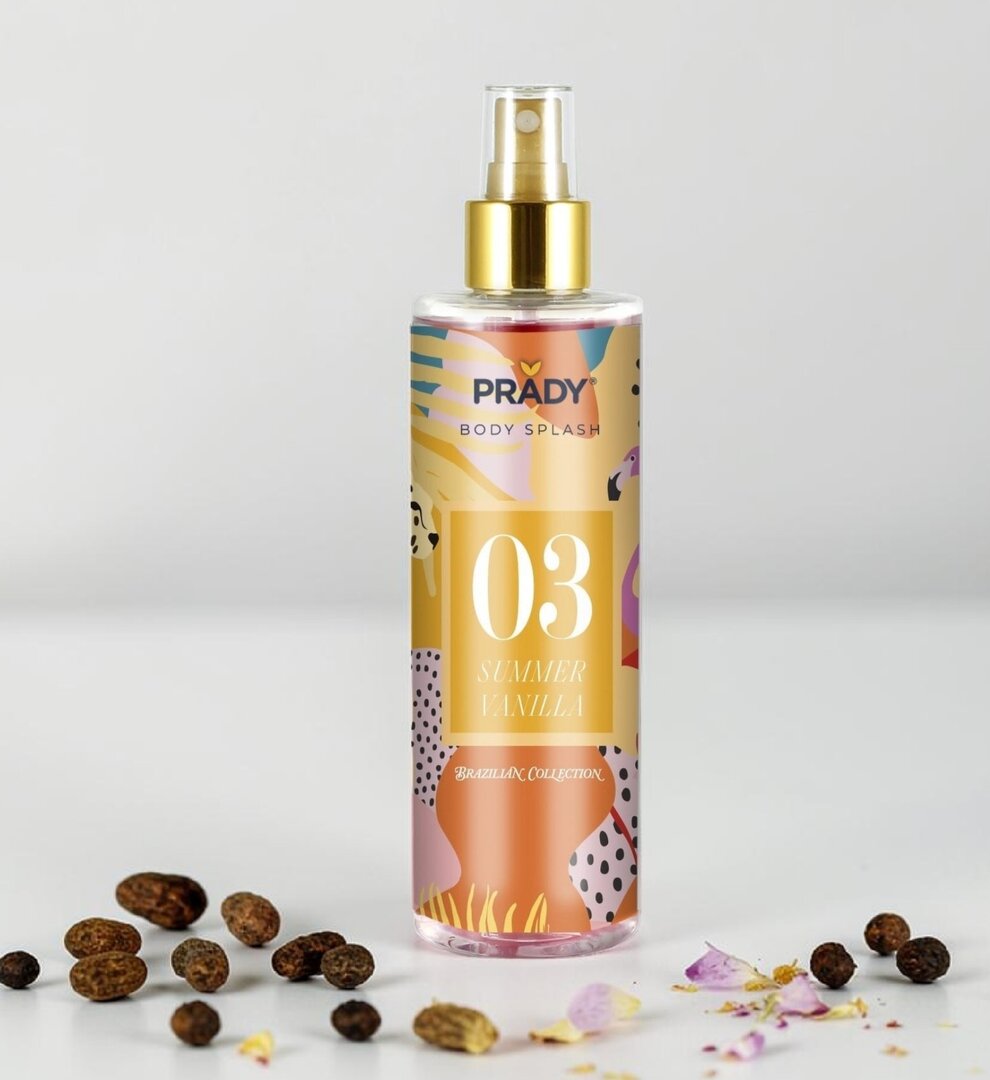 BODY SPLASH SUMMER VANILLA 250ML. PRADY