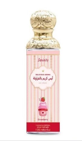 BRUMA CORPORAL STRAWBERRY POUR FEMME 250ML. SENSINITY