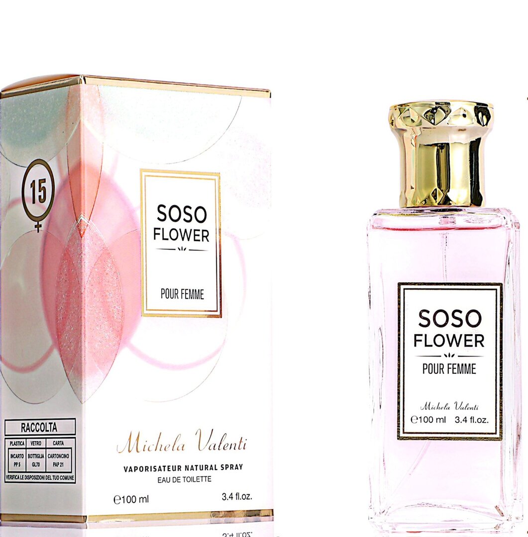 eau de parfum femme MICHELA VALENTI 100ml SOSO FLOWER