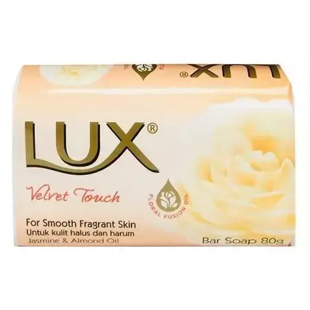 JABON MANOS LUX VELVET TOUCH DE ALMENDRAS 80 GRS