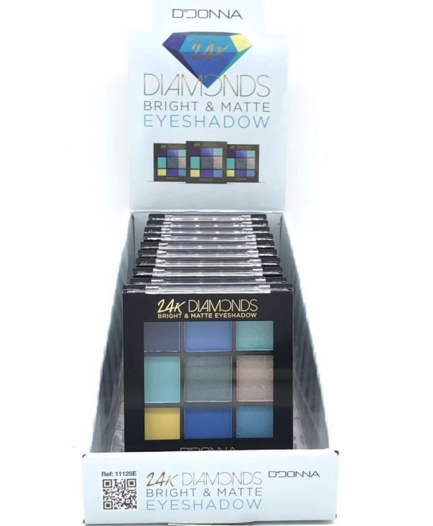 SOMBRA DE OJOS DIAMONDS 24K(0.95€ UNIDAD) PACK 12 D'DONNA