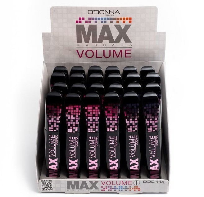 MASCARA DE PESTAÑAS MAX VOLUME(0,71 € UNIDAD) PACK 24 D'DONNA
