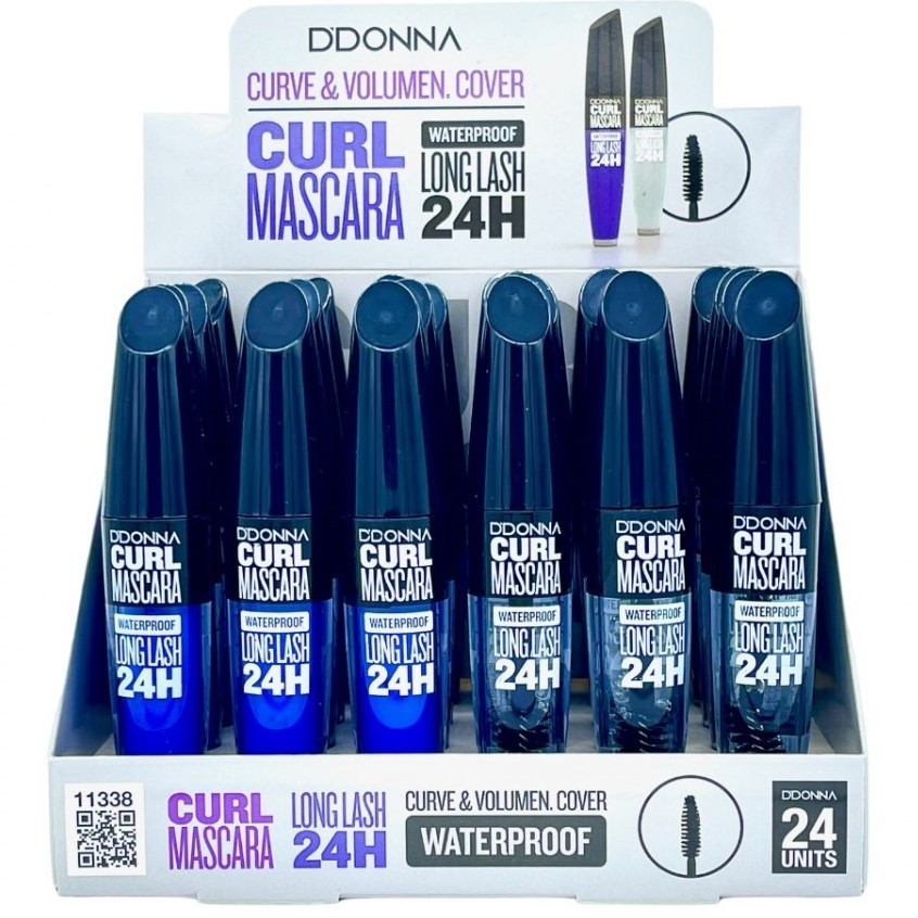 MASCARA DE PESTAÑAS WATERPROOF(0.71€ UNIDAD) PACK 24 D'DONNA