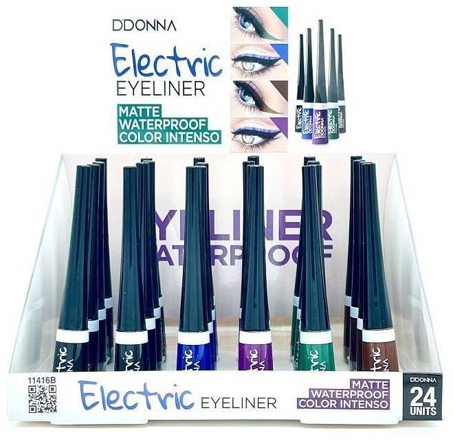 EYELINER ELECTRIC MATTE WATERPROOF(0.50€ UNIDAD) PACK 24 D'DONNA