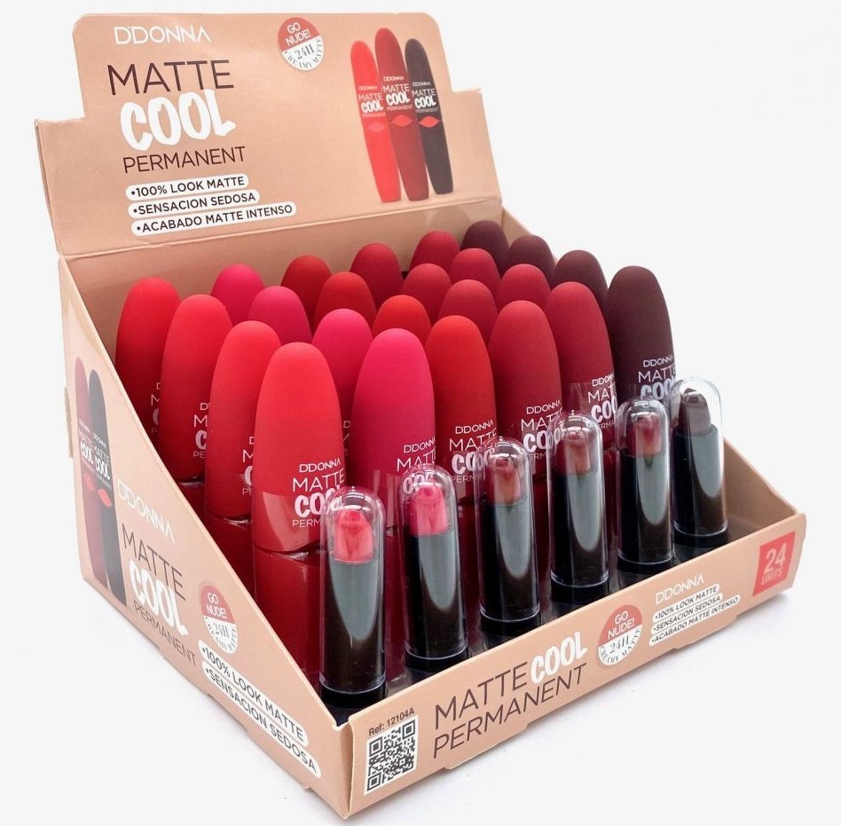 BARRA DE LABIOS 24H MATTE (0,65 € UNIDAD) PACK 24 D'DONNA