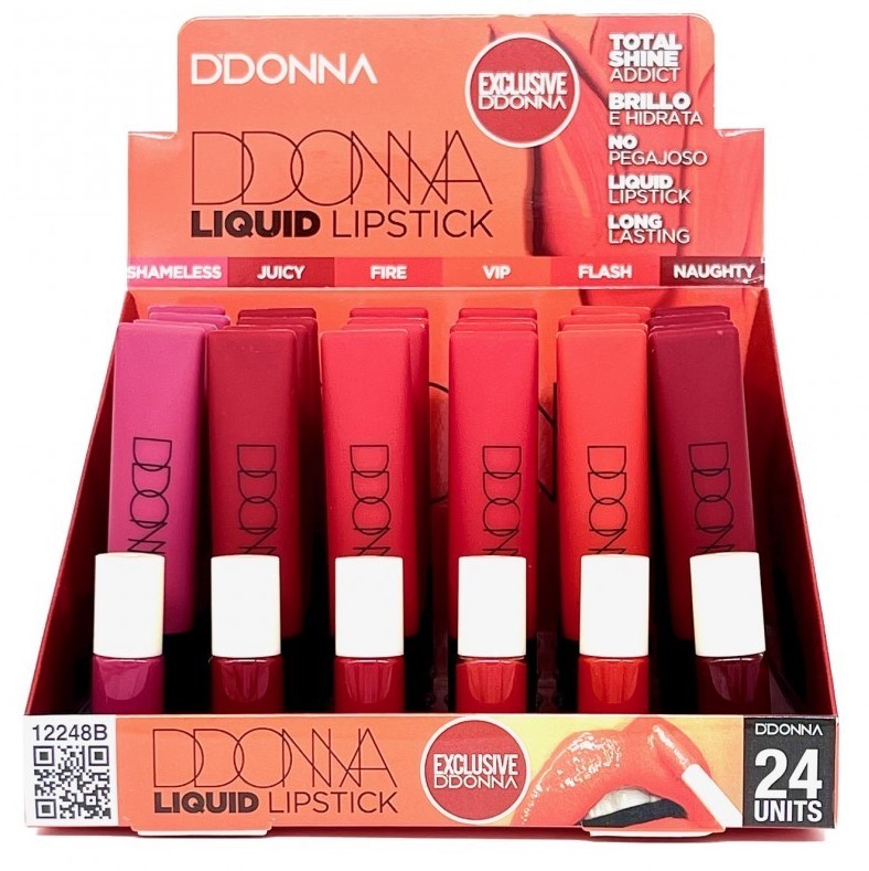 BARRA DE LABIOS LIQUIDO(0.75€ UNIDAD) PACK 24 D'DONNA