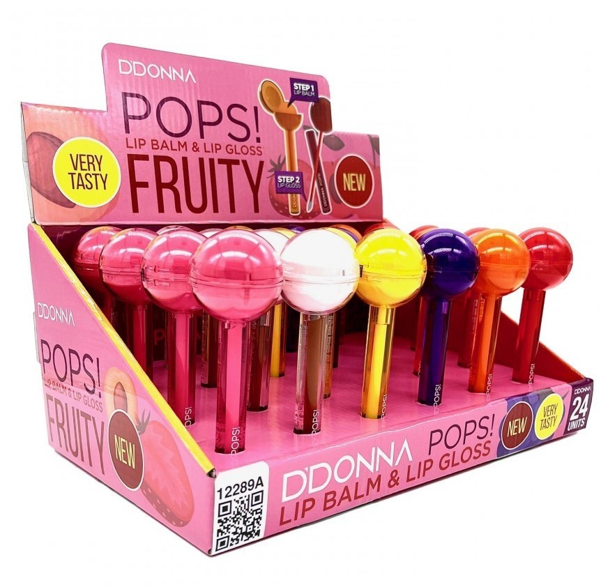 LIPGLOSS LIP BALM PERMANENT(1.19€ UNIDAD) PACK 24 D'DONNA