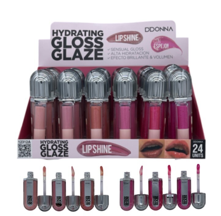 Brillo de Labios HYDRATING GLAZE ( 0,97 € UNIDAD) PACK 24 D'DONNA