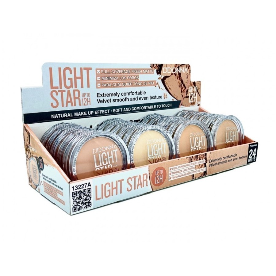 COMPACT POWDER LIGHT STAR (0.83€ UNIDAD) PACK 24 D'DONNA