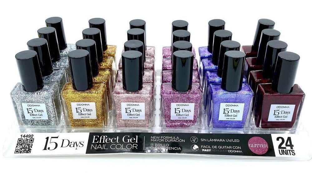 laca de uñas 15 dias efecto gel (0,69 € UNIDAD) PACK 24 D'DONNA