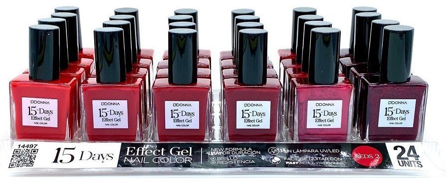 laca de uñas 15 dias efecto gel (0,690 € UNIDAD) PACK 24 D'DONNA