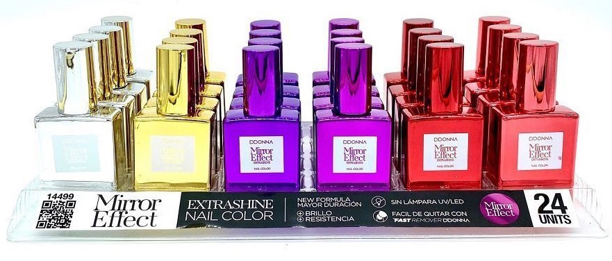 laca de uñas EFECTO ESPEJO(0,99 € UNIDAD) PACK 24 D'DONNA
