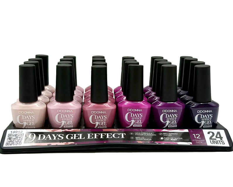 laca de uñas 9 dias efecto gel (0,50€ UNIDAD) PACK 24 D'DONNA
