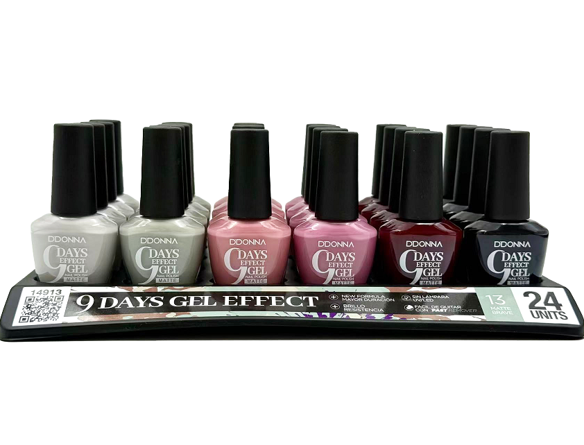 laca de uñas 9 dias efecto gel (0,50€ UNIDAD) PACK 24 D'DONNA