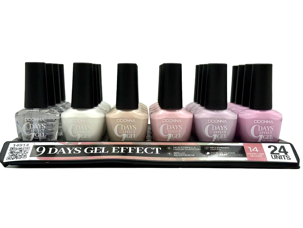 laca de uñas 9 dias efecto gel (0,50€ UNIDAD) PACK 24 D'DONNA