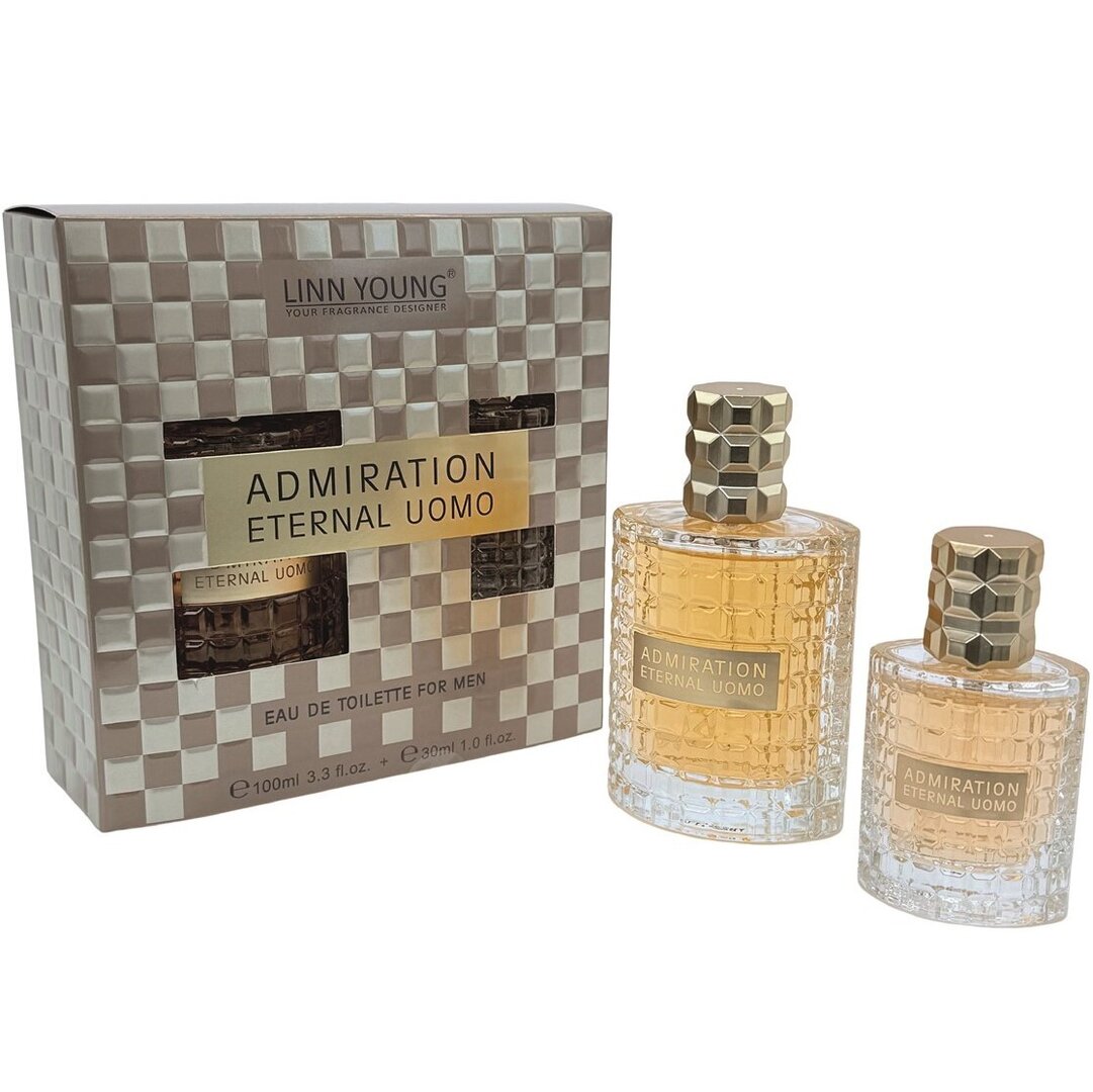 eau de toilette homme 100ml + 30ml LINN YOUNG Admiration Eternal Uomo