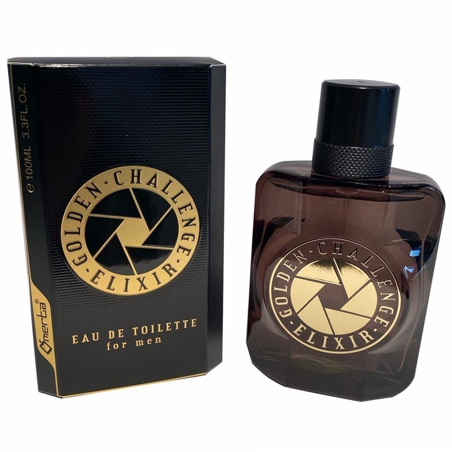 eau de toilette homme 100ml OMERTA golden challenge elixir