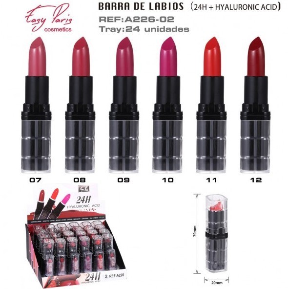 BARRA DE LABIOS (0.75€ UNIDAD) PACK 24 EASY PARIS