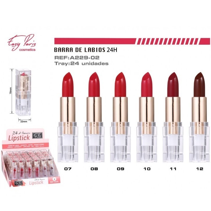 BARRA DE LABIOS (0,90 € UNIDAD) PACK 24 EASY PARIS
