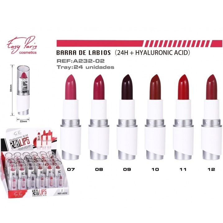 BARRA DE LABIOS (0.85€ UNIDAD) PACK 24 EASY PARIS