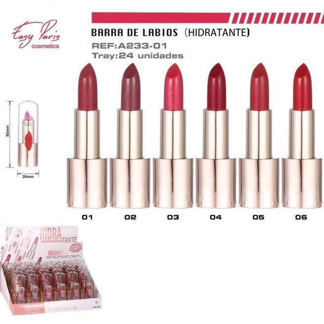 BARRA DE LABIOS (0.70€ UNIDAD) PACK 24 EASY PARIS