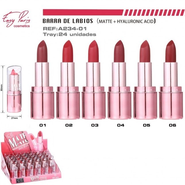 BARRA DE LABIOS (0.85€ UNIDAD) PACK 24 EASY PARIS