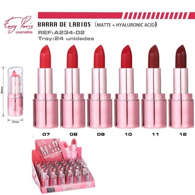 BARRA DE LABIOS (0.85€ UNIDAD) PACK 24 EASY PARIS