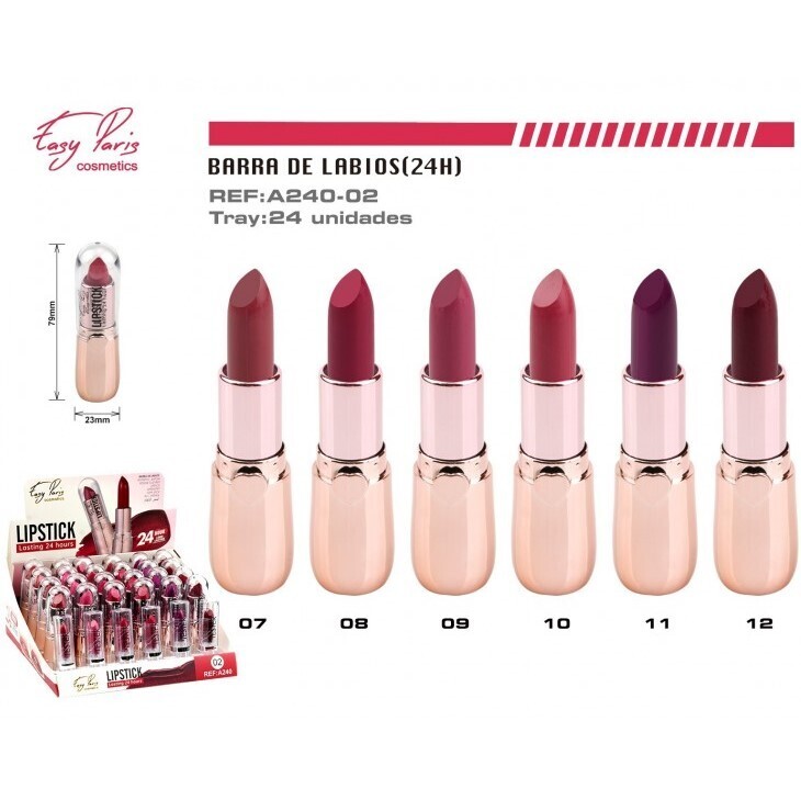 BARRA DE LABIOS (0.70€ UNIDAD) PACK 24 EASY PARIS