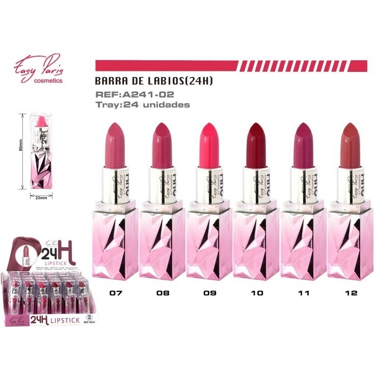 BARRA DE LABIOS (0.70€ UNIDAD) PACK 24 EASY PARIS