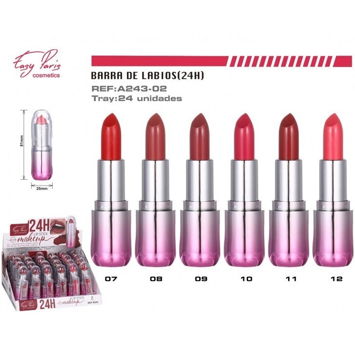 BARRA DE LABIOS (0.70€ UNIDAD) PACK 24 EASY PARIS