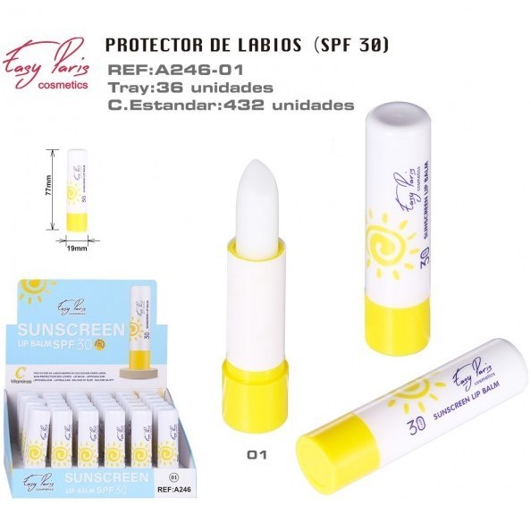 PROTECTOR LABIAL (0,52 €‚ UNIDAD) PACK 36 EASY PARIS