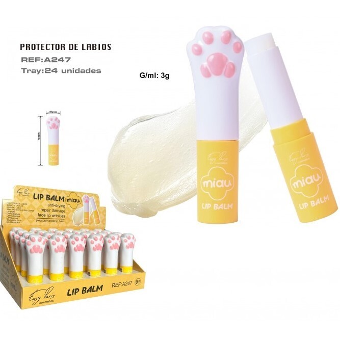 PROTECTOR DE LABIOS( 0,60 €‚ UNIDAD) PACK 24 EASY PARIS