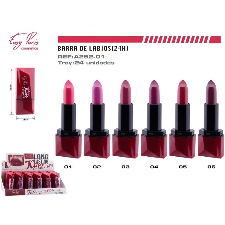 BARRA DE LABIOS (0.80€ UNIDAD) PACK 24 EASY PARIS