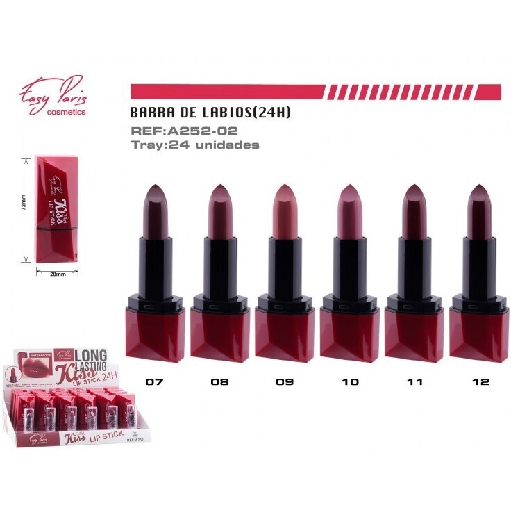BARRA DE LABIOS (0.80€ UNIDAD) PACK 24 EASY PARIS