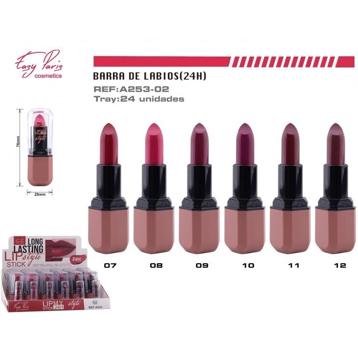 BARRA DE LABIOS (0.80€ UNIDAD) PACK 24 EASY PARIS