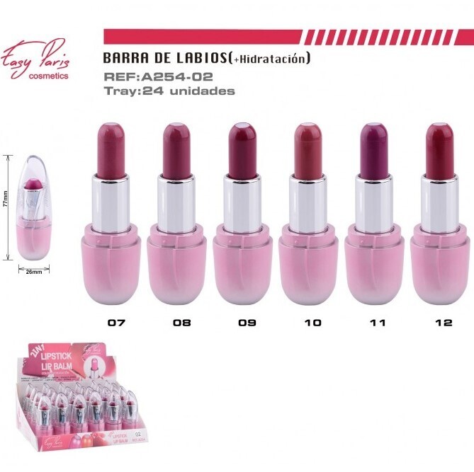 BARRA DE LABIOS (0.80€ UNIDAD) PACK 24 EASY PARIS
