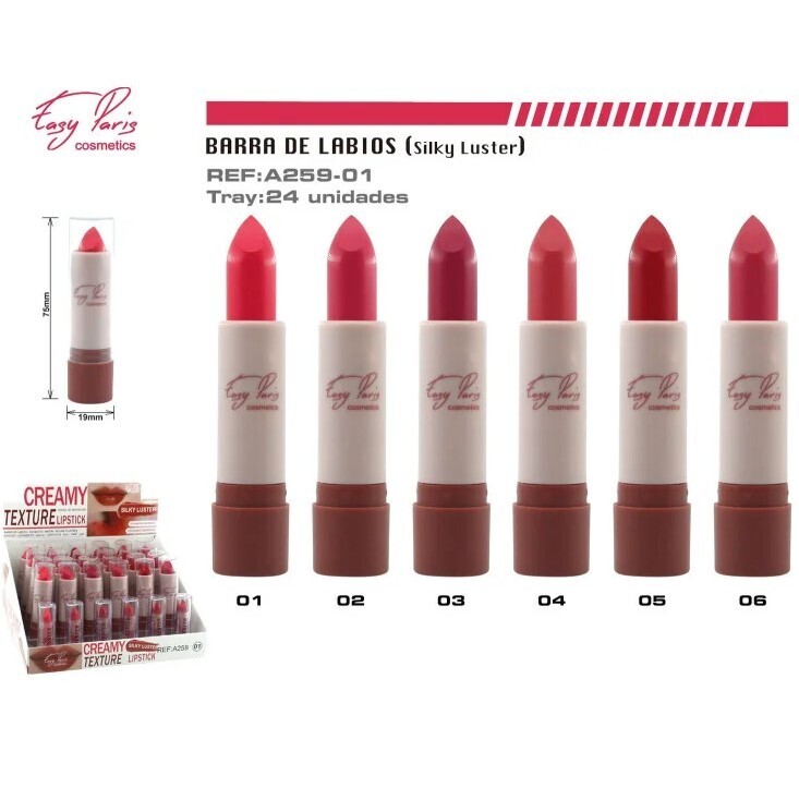BARRA DE LABIOS (0.70€ UNIDAD) PACK 24 EASY PARIS