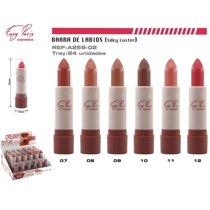 BARRA DE LABIOS (0.70€ UNIDAD) PACK 24 EASY PARIS